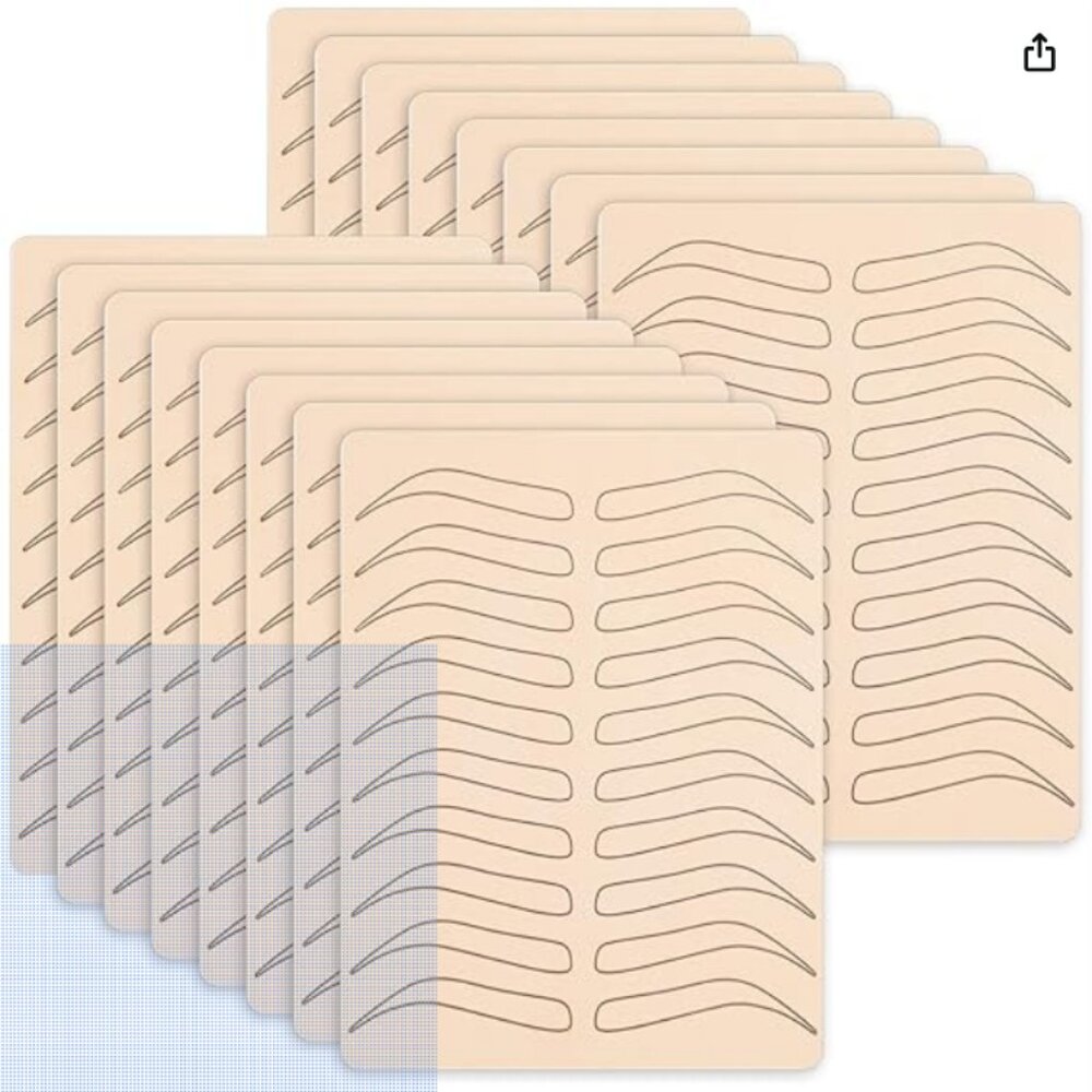 Maitys | 16 Piece Microblading Eyebrow Practice Tattoo Double Sided NWT